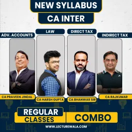 CA Inter Group - 1 Combo New Syllabus Regular Course by CA Harsh Gupta & CA Praveen Jindal & CA Bhanwar Borana & CA Rajkumar: Online Classes CA Inter Group - 1 Combo New Syllabus Regular Course by CA Harsh Gupta & CA Praveen Jindal & CA Bhanwar Borana & CA Rajkumar: Online Classes