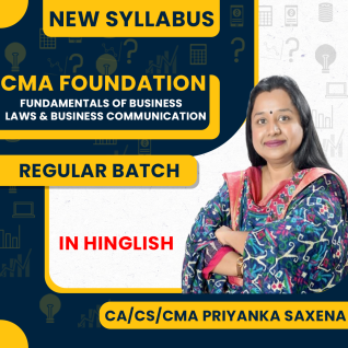 CA/CS/CMA Priyanka Saxena Fundamentals of Business Laws Regular Online classes For CMA Foundation : Google Drive / Pen Drive Classes