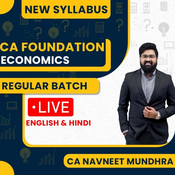 CA Navneet Mundhra Macro Economics Regular Online Classes For CA Foundation :Live Online classes