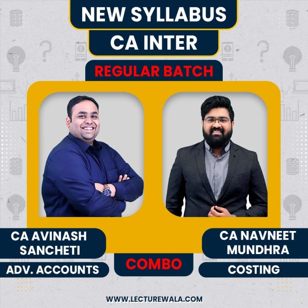  CA Avinash Sancheti Adv. Accounts & CA Navneet Mundhra Cost COMBO Regular Online Classes For CA Inter : Online Classes