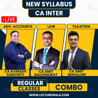 Navin Classes Ad. Accounting, Taxation & Laws Group 1 COMBO Regular Batch For CA Inter : Live Online Classes Navin Classes Ad. Accounting, Taxation & Laws Group 1 COMBO Regular Batch For CA Inter : Live Online Classes
