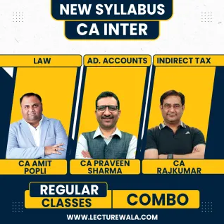 CA Inter New Syllabus Adv. Accounts + Law & IDT combo Live Home Regular Classes By CA Parveen Sharma, , CA Amit Popli And CA RajKumar : Live Online Classes CA Inter New Syllabus Adv. Accounts + Law & IDT combo Live Home Regular Classes By CA Parveen Sharma, , CA Amit Popli And CA RajKumar : Live Online Classes