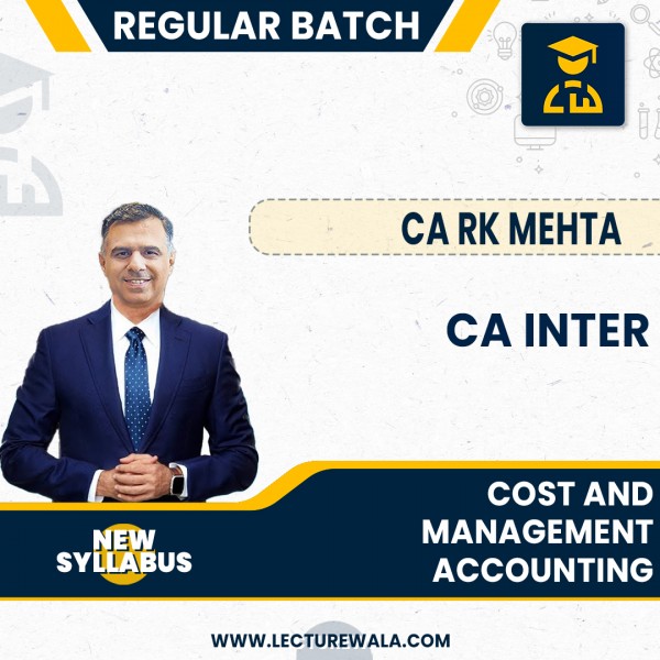 CA Inter Cost And Management Accounting  Regular Course New Syllabus By CA RK Mehta : Pen Drive / Online Classes