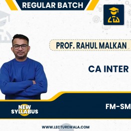 CA Inter Group 2 - Financial Management and Strategic Management Full Course By Prof Rahul Malkan: Online Classes.