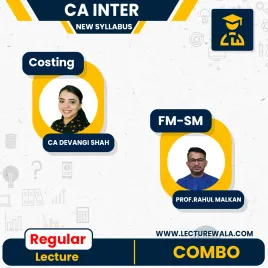 CA Inter Group 2 - FM - SM + Costing regular Batch Full Course By Prof Rahul Malkan & CA Devangi Shah: Online Classes. CA Inter Group 2 - FM - SM + Costing regular Batch Full Course By Prof Rahul Malkan & CA Devangi Shah: Online Classes.