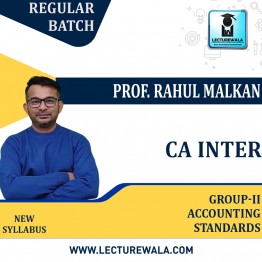 CA Inter Both Group Accounting Standards Full Course By Prof Rahul Malkan: Online Classes.