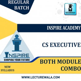 CS Executive BOTH MODULE (ALL PAPERS) COMBO New Syllabus : Video Lecture + Study Material by Inspire Academy (For June 2023 & ONWARDS)