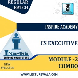 CS Executive Module -2 COMBO New Syllabus Regular Batch  : Video Lecture + Study Material by Inspire Academy (For  June/Dec 2023)