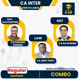 CA Inter New Scheme Group 1 Full Course Combo By CA Parveen Sharma, , CA Amit Popli And CA RajKumar : Online Classes