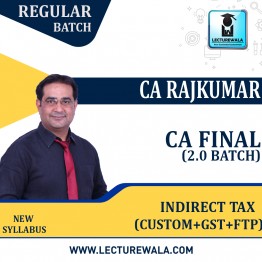 CA Final IDT (Custom + GST + FTP) New Recording Regular Course 2.0 By CA Rajkumar : pen drive / online classes.