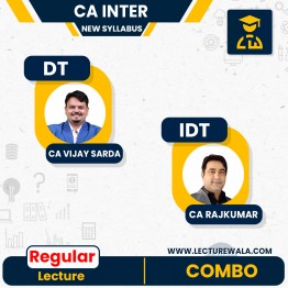 CA Inter DT + IDT Combo Course By CA Vijay Sarda & CA Raj Kumar : Pen Drive / Online Classes.