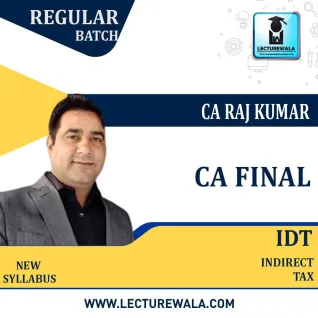 CA Final IDT (Custom + GST + FTP) Regular Course By CA Raj Kumar : Pen drive / online classes. CA Final IDT (Custom + GST + FTP) Regular Course By CA Raj Kumar : Pen drive / online classes.