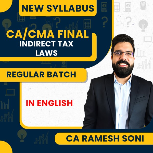 CA/CMA Final IDT Regular batch In English By CA Ramesh Soni : Pen drive / Online classes.