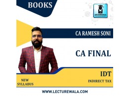 CA Final Indirect Tax Latest 9.0 Books By CA Ramesh Soni  (For May 2023 & Nov.2023)