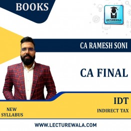 CA Final Indirect Tax Latest 9.0 Books By CA Ramesh Soni  (For May 2023 & Nov.2023)