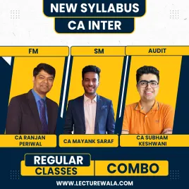 CA Shubham Keswani Audit, CA Mayank Saraf SM, CA Ranjan Periwal FM Regular Batch For CA Inter  CA Shubham Keswani Audit, CA Mayank Saraf SM, CA Ranjan Periwal FM Regular Batch For CA Inter