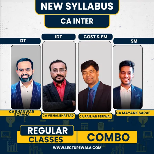 Ranjan Periwal Classes Cost And Management Accounting & FMSM & Taxation Combo Regular Batch For CA Inter 