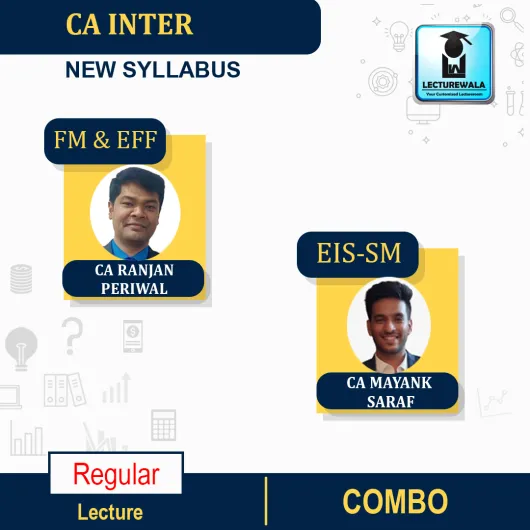 CA Inter FM & EFF AND EIS-SM Combo New Syllabus by CA Ranjan Periwal And CA Mayank Saraf : Pen Drive / Online Classes