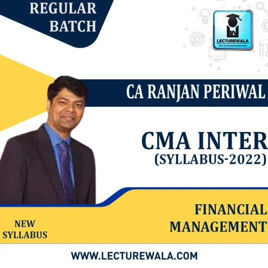 CMA Inter FM-DA (Paper 11) Regular Course New SYllabus 2022 by CA Ranjan Periwal : Pen Drive / Online Classes