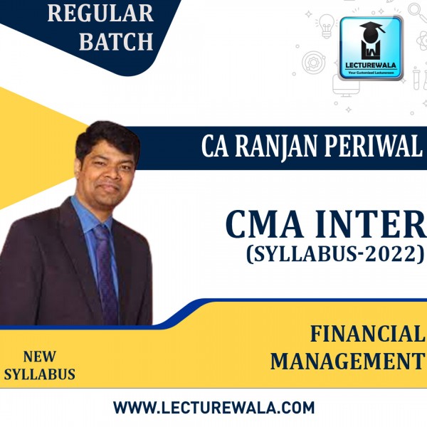 CMA Inter FM-DA (Paper 11) Regular Course New SYllabus 2022  by CA Ranjan Periwal : Pen Drive / Online Classes