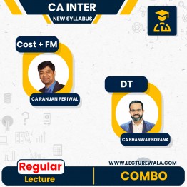 CA Inter New Syllabus DT & Cost + FM Combo Regular Classes by CA Ranjan Periwal Classes : Online Classes