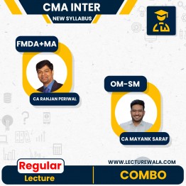 CMA Inter OM-SM and FM-DA and Management Accounting (Combo Paper 9,11 & 12) Regular Batch By CA Ranjan Periwal  & CA Mayank Saraf