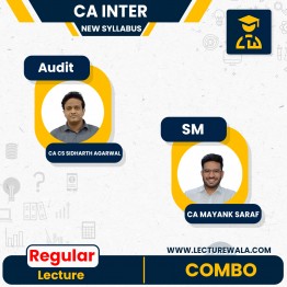 CA Inter Audit & SM (New Syllabus) Regular Batch By CA Siddharth Agarwal & CA MAYANK SARAF : Online Live Classes.