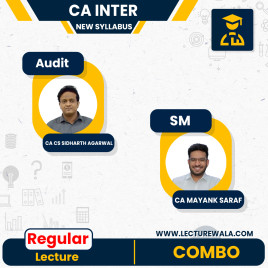 CA Inter Audit &amp; SM (New Syllabus) Regular Batch By CA Siddharth Agarwal &amp; CA MAYANK SARAF : Online Live Classes.