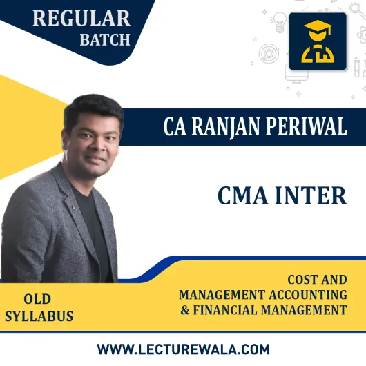 CMA Inter Cost And Management Accounting & Financial Management Regular Course by CA Ranjan Periwal : Pen Drive / Online Classes