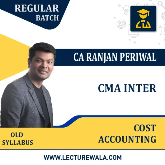 CMA Inter Cost Accounting Regular Course by CA Ranjan Periwal : Pen Drive / Online Classes