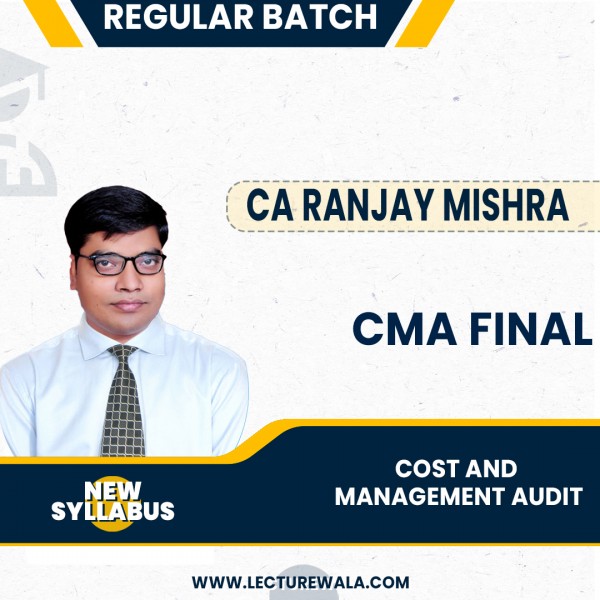 CMA FInal New Syllabus Cost & Management Audit Regular Classes By CA Ranjay Mishra : Pen Drive / Online Classes