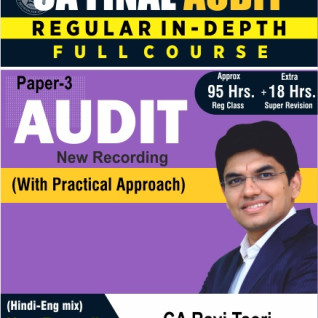 CA Final Audit New Recorded New Syllabus Regular Course : Video Lecture + Study Material By CA Ravi Taori (For May/Nov.2022) CA Final Audit New Recorded New Syllabus Regular Course : Video Lecture + Study Material By CA Ravi Taori (For May/Nov.2022)