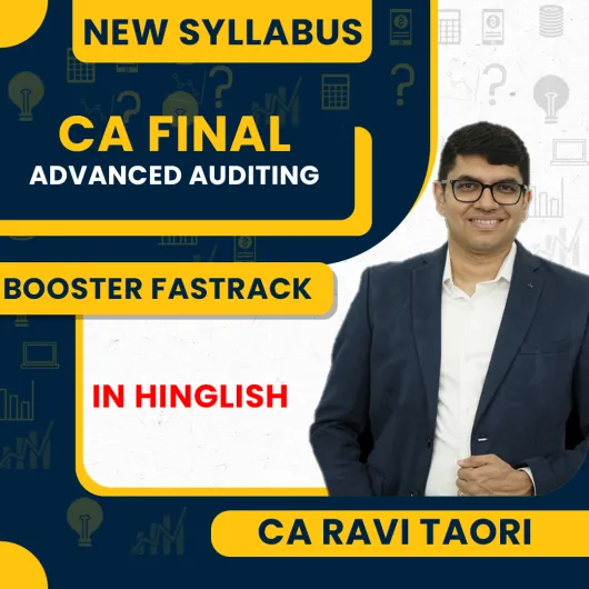 CA Ravi Taori Advanced Auditing Booster Fastrack Batch For CA Final CA Ravi Taori Advanced Auditing Booster Fastrack Batch For CA Final