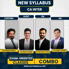 CA Ravi Taori Auditing, CA Vinod Reddy Costing, CA Prashant Sarda FM & CA Amit Tated SM Exam-Oriented Combo Batch For CA Inter CA Ravi Taori Auditing, CA Vinod Reddy Costing, CA Prashant Sarda FM & CA Amit Tated SM Exam-Oriented Combo Batch For CA Inter