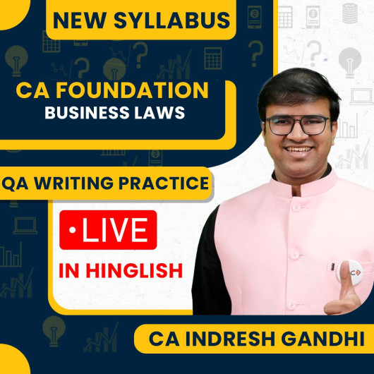CA Indresh Gandhi Business LawsQuestion Answer Writing Practice Batch For CA Foundation CA Indresh Gandhi Business LawsQuestion Answer Writing Practice Batch For CA Foundation