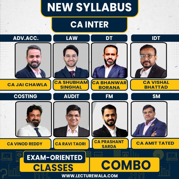 CA Inter New Syllabus Both Group All Subjects Combo Exam-Oriented By Vsmart Academy with CA Vinod Reddy : Pen Drive / Online Classes