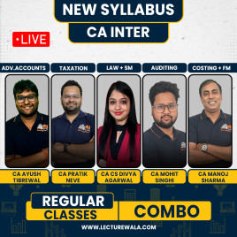 CA Inter New Syllabus Both Group All Subjects Live Regular Combo Classes By MEPL Classes : Online Classes