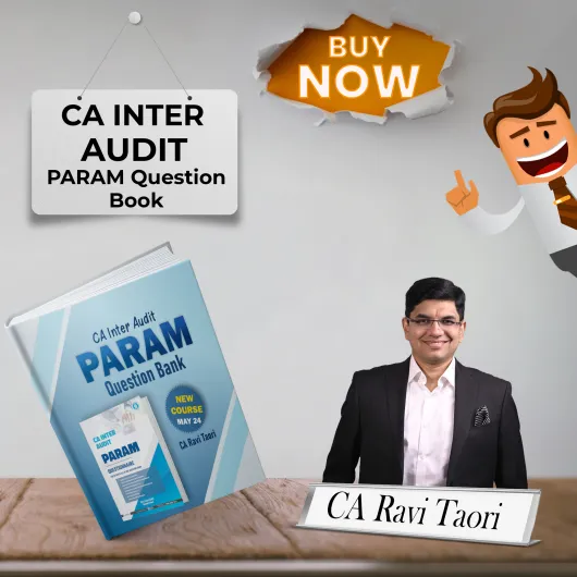 CA Inter Audit Param Question Book Set by CA Ravi Taori Sir : Study Material