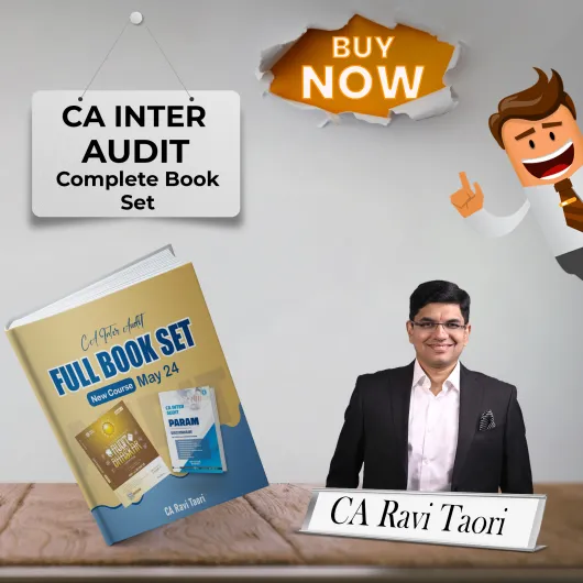 CA Inter Audit Regular Book Set by CA Ravi Taori Sir : Study Material