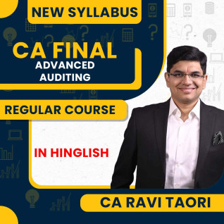 CA Ravi Taori Advanced Auditing & Professional Ethics Regular Exam-oriented Online Classes For CA FInal CA Ravi Taori Advanced Auditing & Professional Ethics Regular Exam-oriented Online Classes For CA FInal