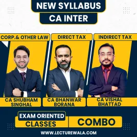 CA Inter Combo (Law, DT, IDT) Exam Oriented Batch by CA Shubham Singhal, CA Bhanwar Borana, CA Vishal Bhattad