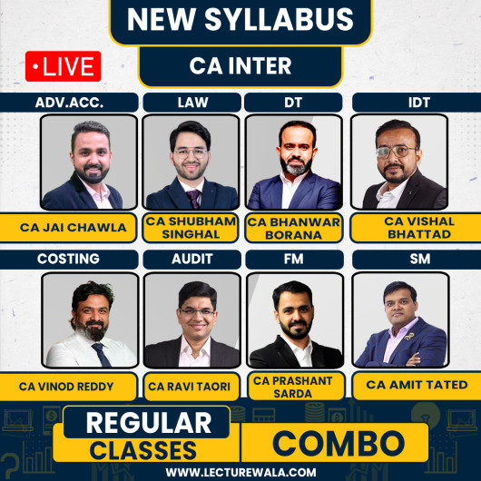 CA Inter New Syllabus Both Group All subjects Combo Regular Classes By V'smart Academy With CA Vinod Reddy :Live Online Classes