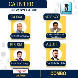 CA INTER  Group 2 combo  Regular Course : Video Lecture + Study Material By CFA Sanjay Saraf & Prof Om Trivedi & CMA Siddhanth Sonthalia  & CA Rishabh Jain  (For Nov 2022 )