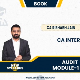 CA Rishabh Jain Auditing & Ethics Module-1 Book For CA Inter: Study Material