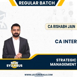 CA Rishabh Jain SM (Strategic Management) Regular Online Classes For CA Inter: Google Drive/ Pen drive classes.