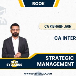 CA Rishabh Jain Strategic Management Book Set For CA Inter: Study Material