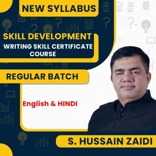 S. Hussain Zaidi Writing Skill Certificate Course : Skill Development Course S. Hussain Zaidi Writing Skill Certificate Course : Skill Development Course