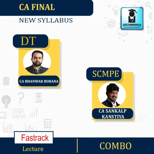 CA Final Combo costing SCMPE Fasttrack + DT Fasttrack By CA Bhanwar Borana & CA Sankalp Kanstiya IN ENGLISH : PEN DRIVE / ONLINE CLASSES. 