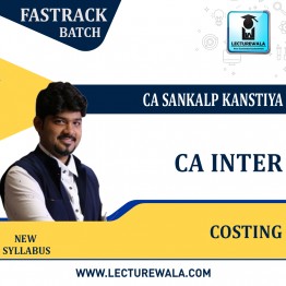 CA Inter Cost & Management Accounting Crash Course New Syllabus : Video Lecture + Study Material By  CA Sankalp Kanstiya (For Nov. 2022 & Onward)