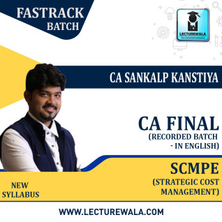 CA Final SCMPE Fasttrack New Recording ( IN ENGLISH) By CA Sankalp Kanstiya : Pen Drive / Online Classes. CA Final SCMPE Fasttrack New Recording ( IN ENGLISH) By CA Sankalp Kanstiya : Pen Drive / Online Classes.